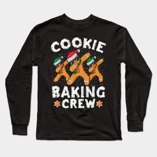 Cookie Baking Crew Gingerbread Christmas Costume pajamas Long Sleeve T-Shirt